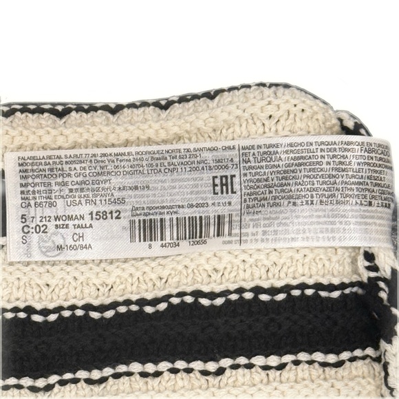 Size Small Mango MNG Collegiate Striped Cardigan with Gold Colored Buttons - Picture 11 of 11